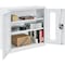 Global Industrial Assembled Clear View Wall Storage Cabinet, 30x12x30, Off White 270019WH - alternate 8